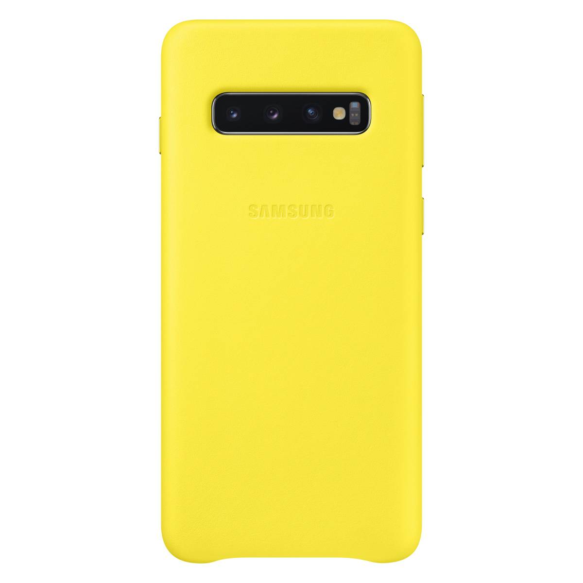 Чехол Samsung Leather Cover Galaxy S10 (Жёлтый)